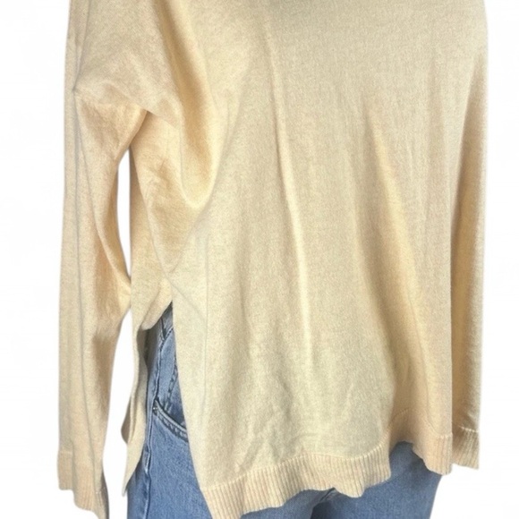 Eileen Fisher Cashmere/Cotton Light Peach Pullover Sm Timeless Minimalist - Picture 5 of 9